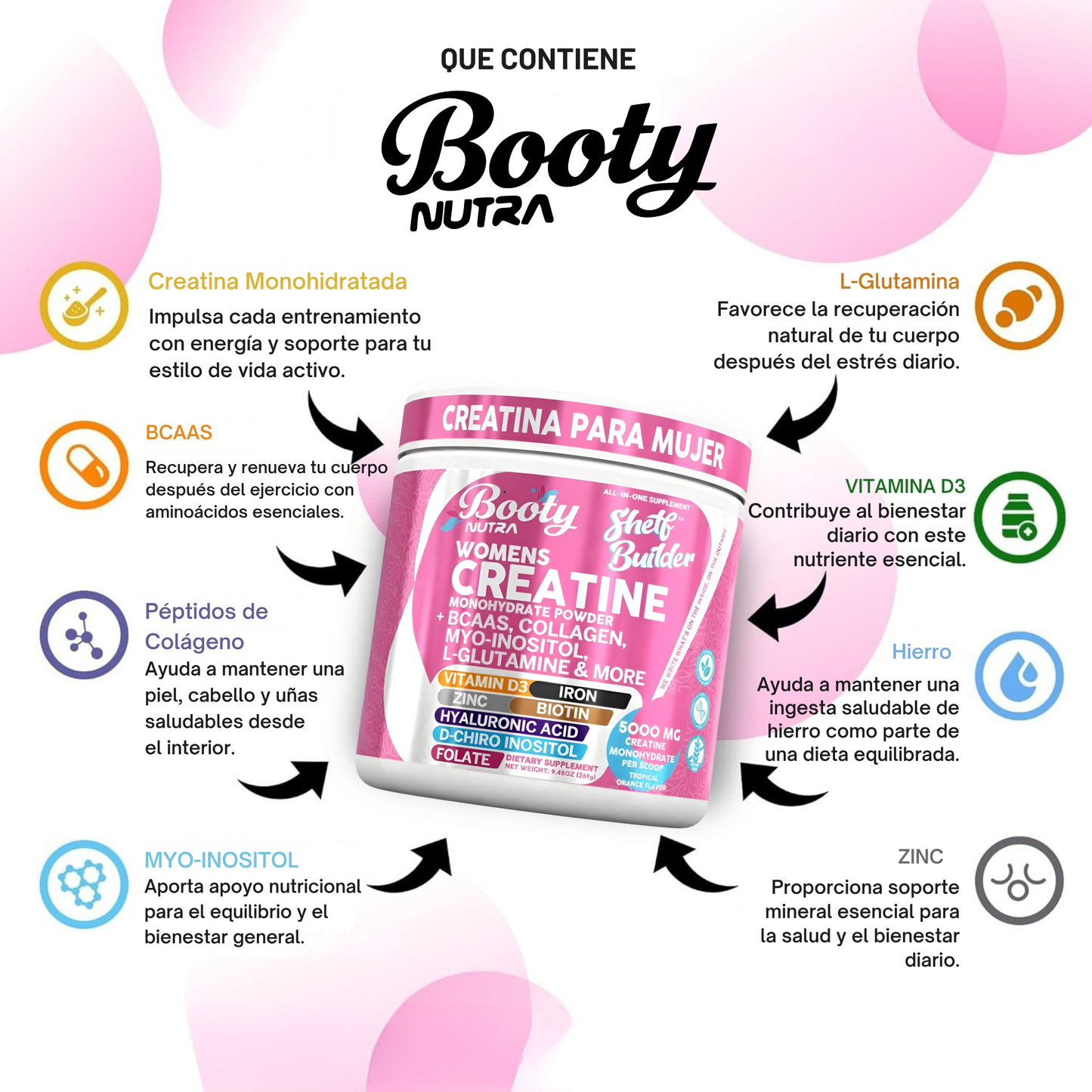 Booty® Creatina Para Mujeres