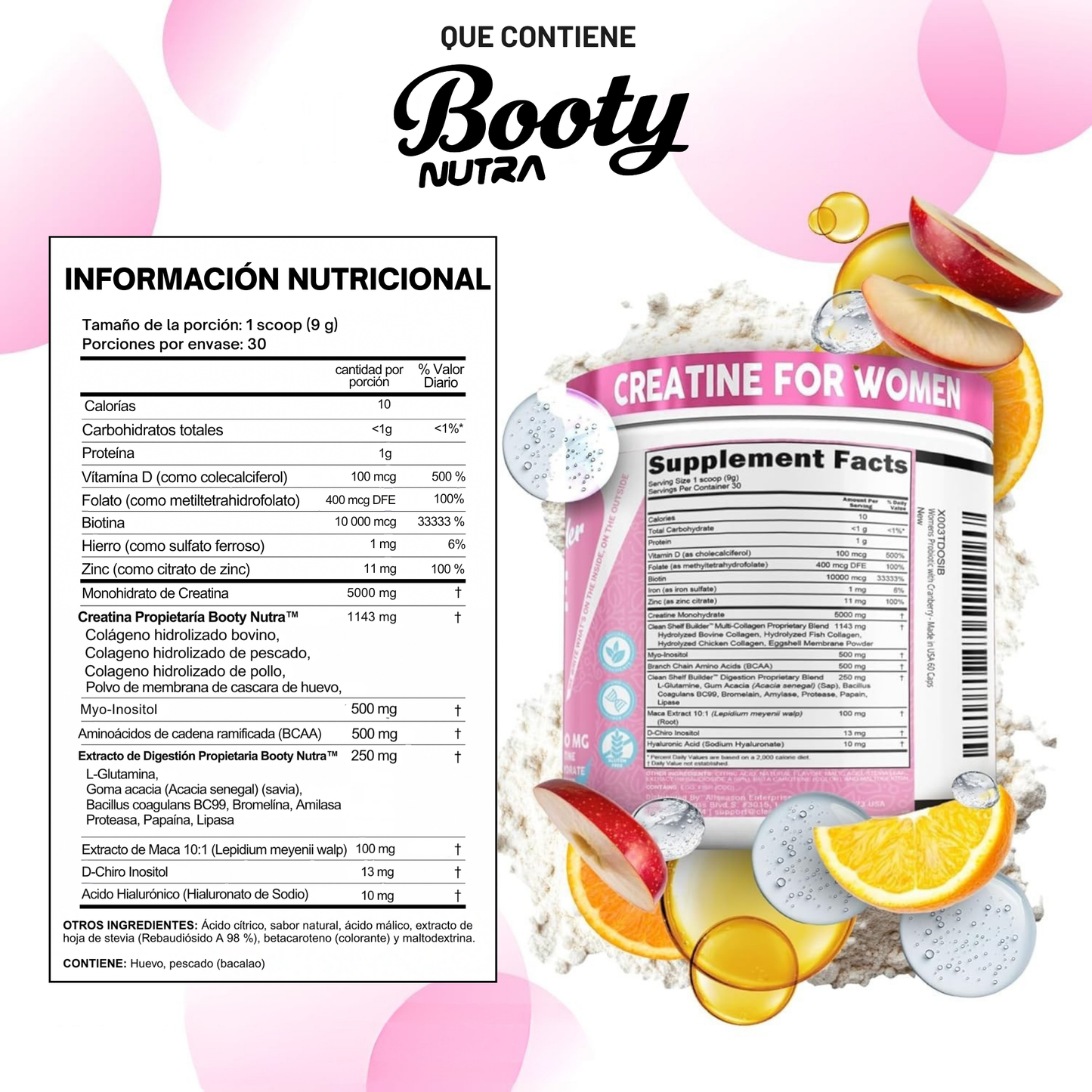 Booty® Creatina Para Mujeres