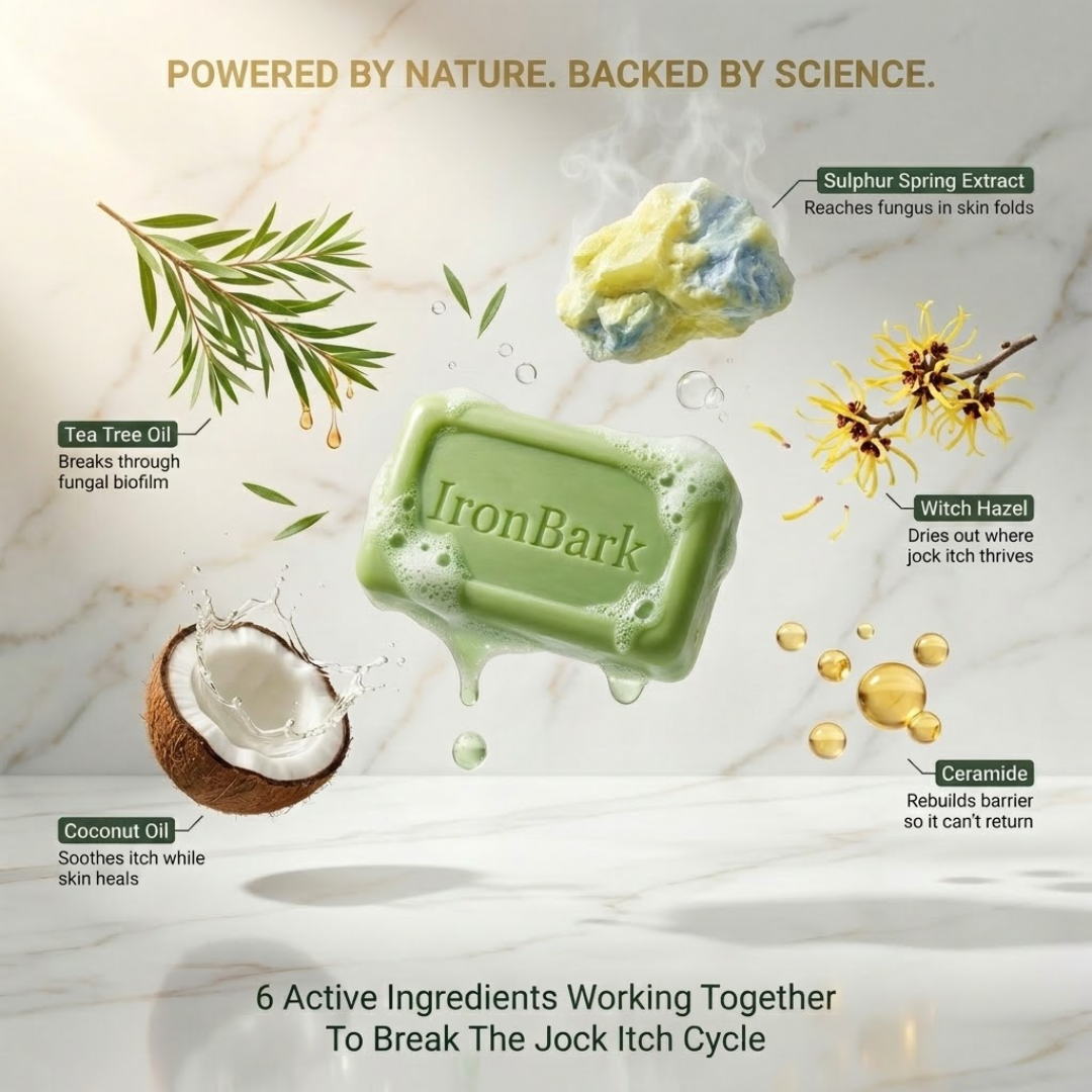 NAIA Ironbark Antifungal Soap Bar for pets, natural treatment with soap bar featuring ironbark for skin fungal issues.
